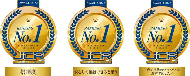 信頼度、安心して相談できると思う、子育て世代のママ・パパにおすすめしたい No.1